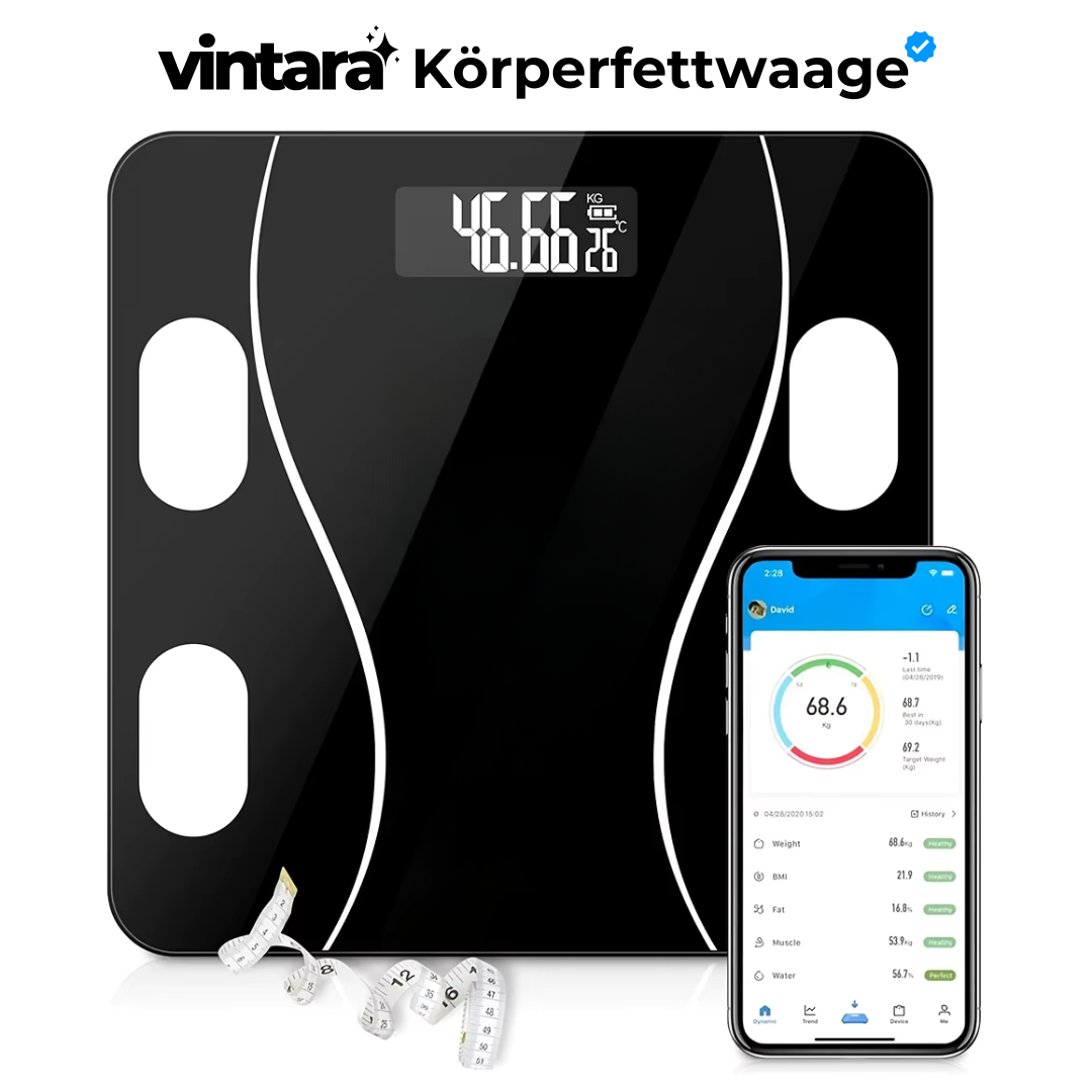 VINTARA Smarte Körperfettwaage
